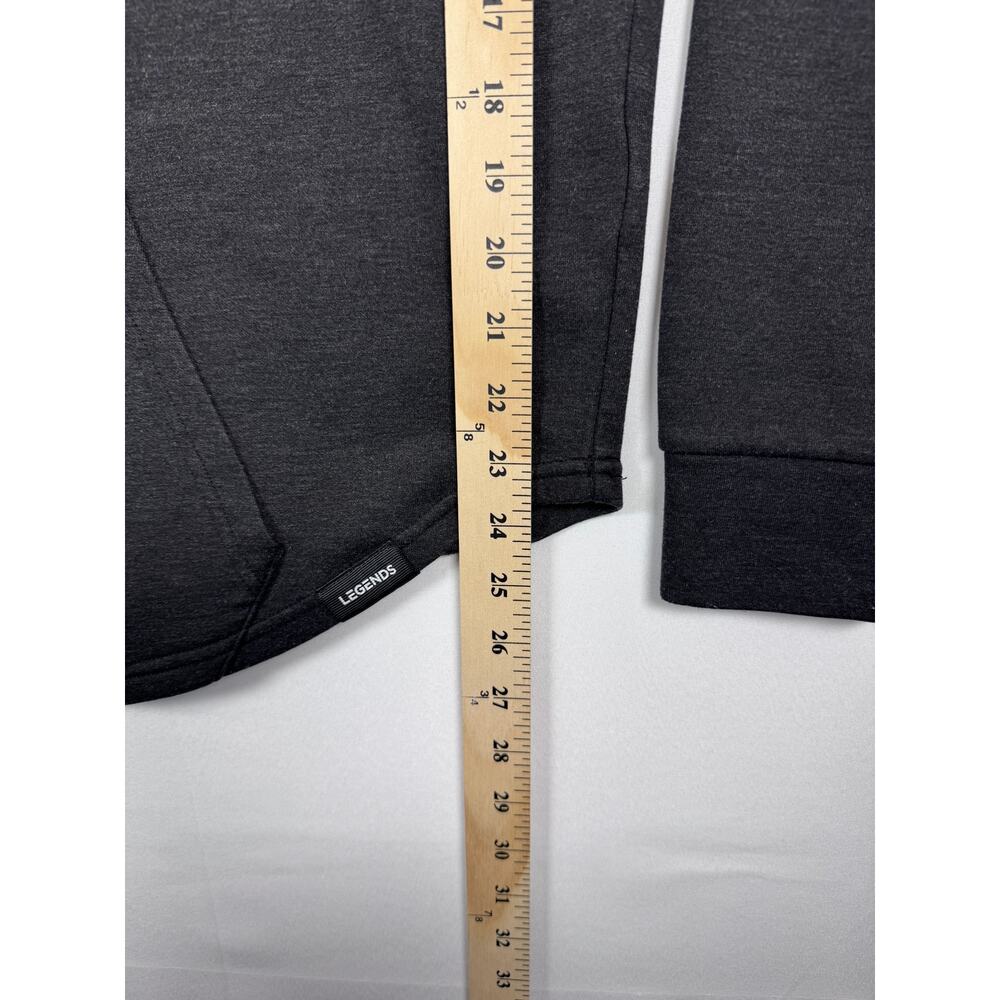 Legends Logan Men’s XL Black Heather High Neck Tech Hoodie Pullover - Picture 8 of 10